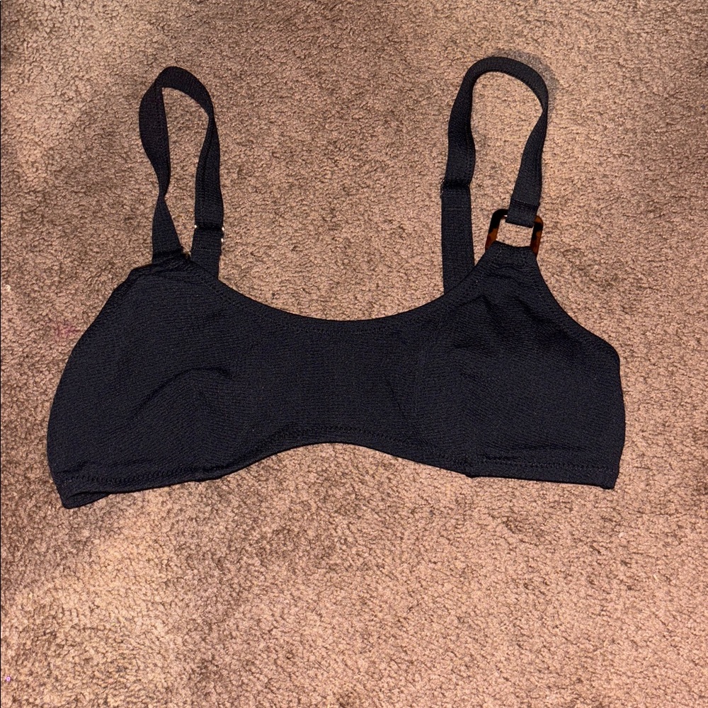 Black Bralette with Adjustable Straps